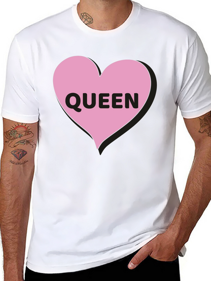 Queen Heart Graphic Black T-Shirt