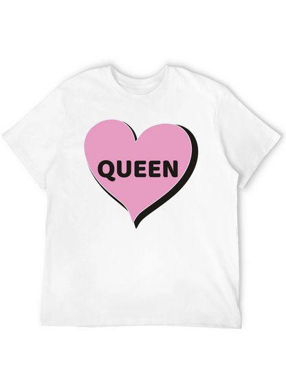 Queen Heart Graphic Black T-Shirt