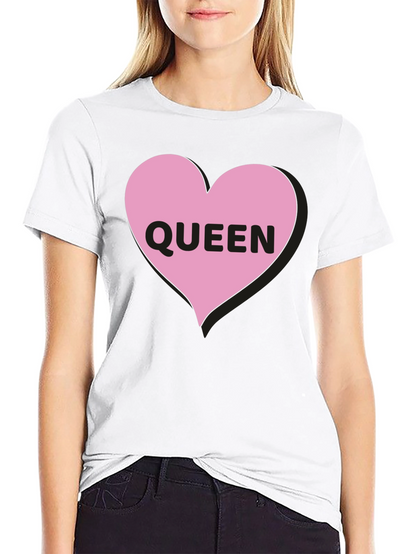 Queen Heart Graphic Black T-Shirt