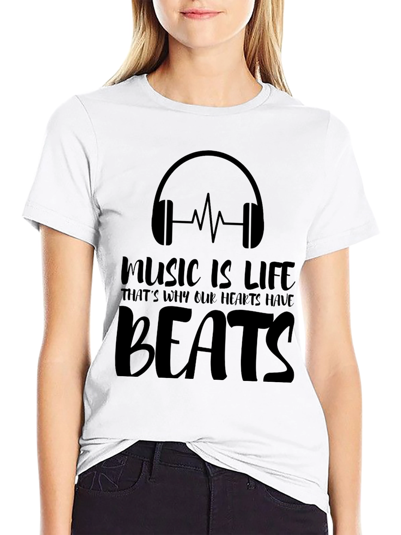 Music Is Life Graphic T-Shirt - Hear the Beats