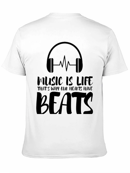 Music Is Life Graphic T-Shirt - Hear the Beats