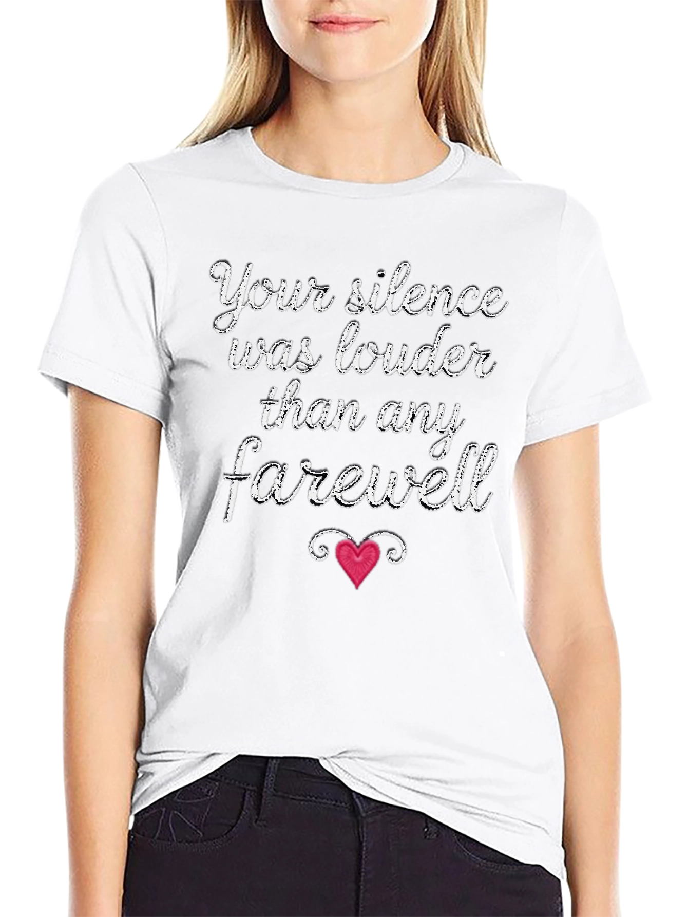 Silence Louder Than Farewell Graphic Tee