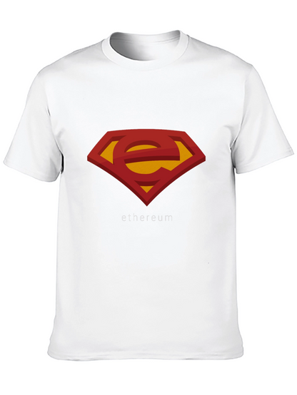 Ethereum Superman Logo T-Shirt - Black