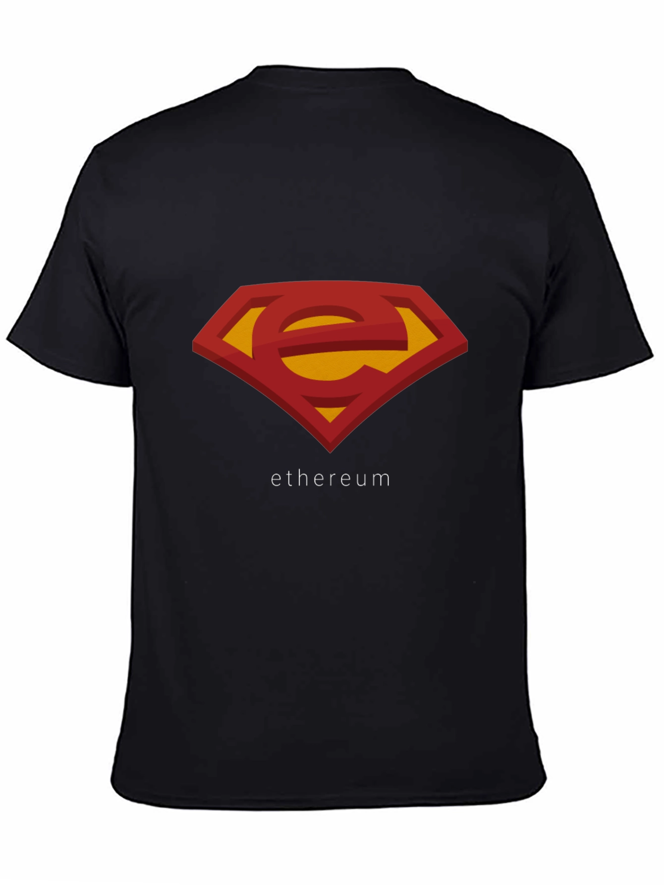 Ethereum Superman Logo T-Shirt - Black