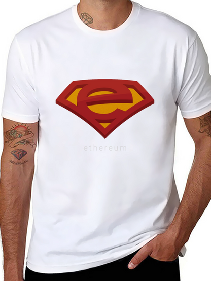 Ethereum Superman Logo T-Shirt - Black