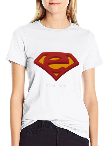 Ethereum Superman Logo T-Shirt - Black