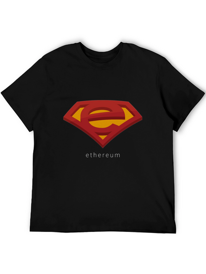 Ethereum Superman Logo T-Shirt - Black