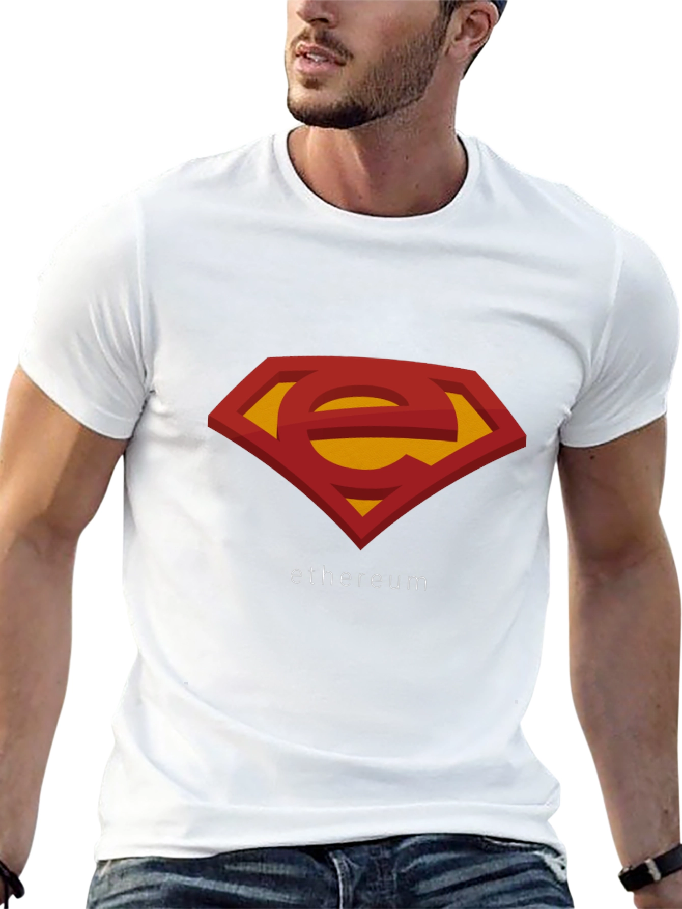 Ethereum Superman Logo T-Shirt - Black