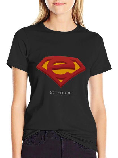 Ethereum Superman Logo T-Shirt - Black