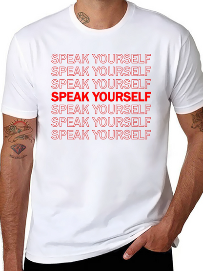 Speak Yourself Graphic Tee - Black