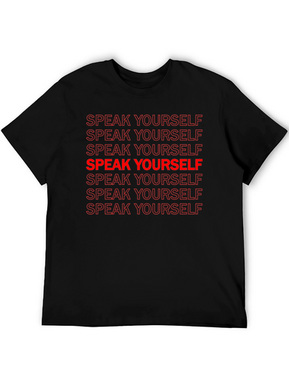 Speak Yourself Graphic Tee - Black