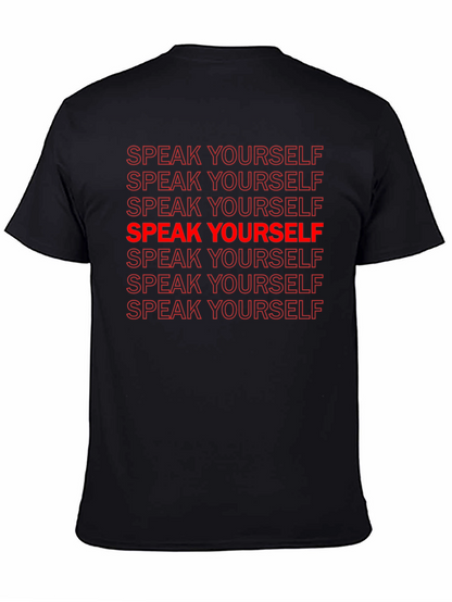 Speak Yourself Graphic Tee - Black