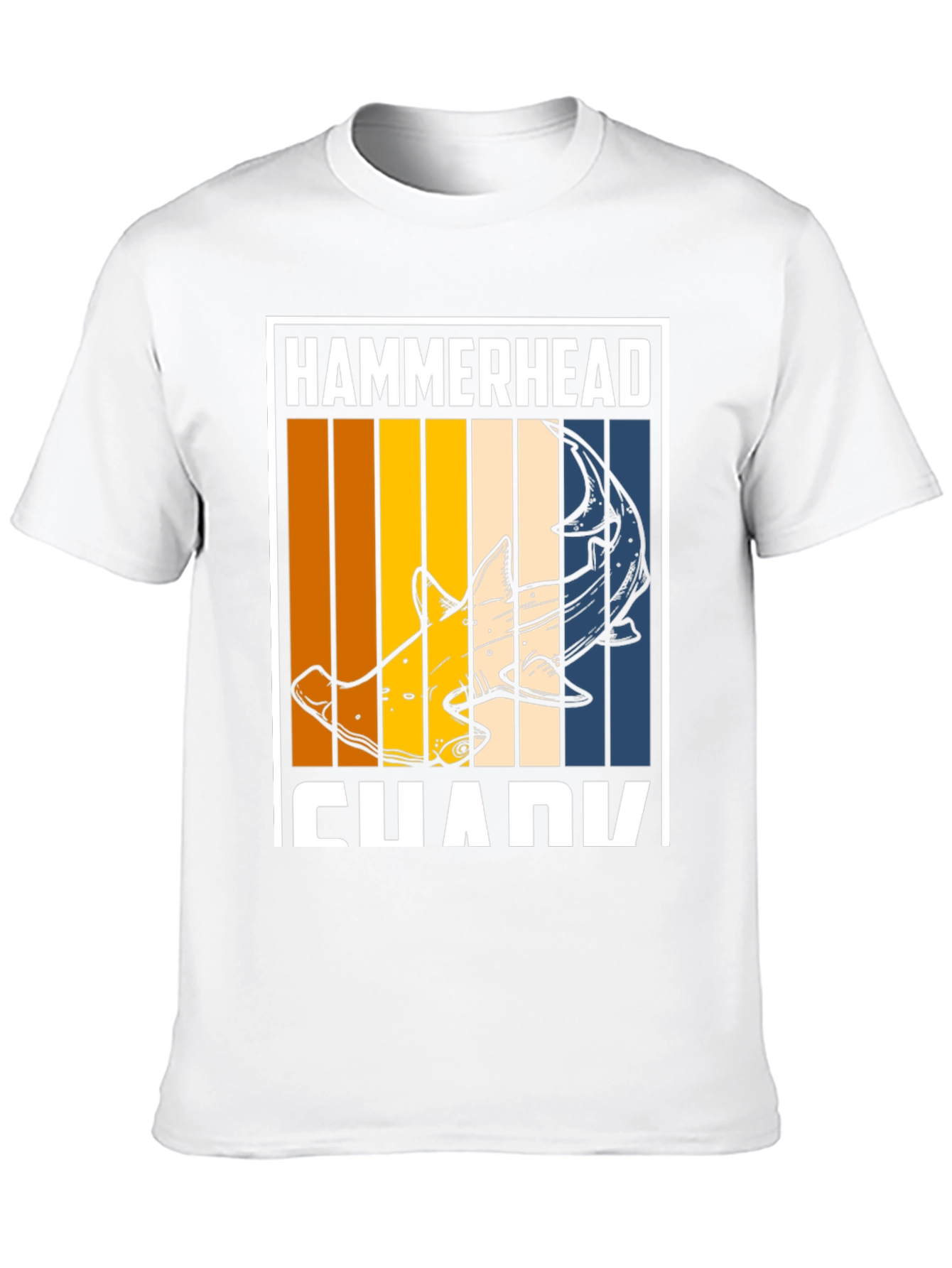 Hammerhead Shark Graphic T-Shirt - Retro Style Tee