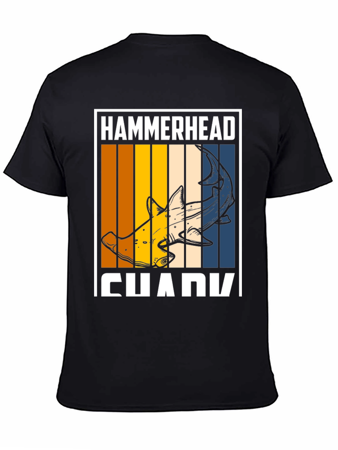 Hammerhead Shark Graphic T-Shirt - Retro Style Tee