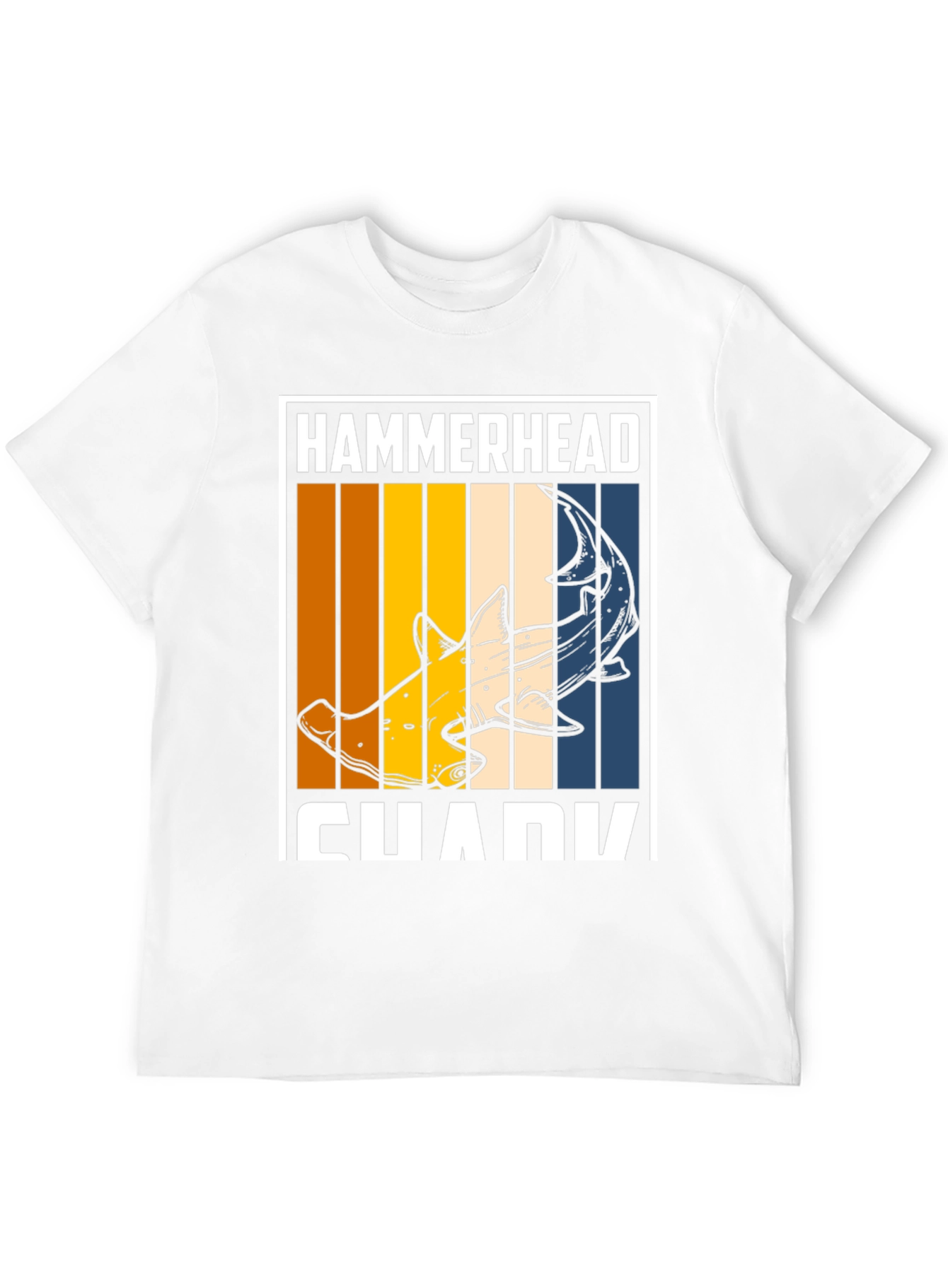 Hammerhead Shark Graphic T-Shirt - Retro Style Tee
