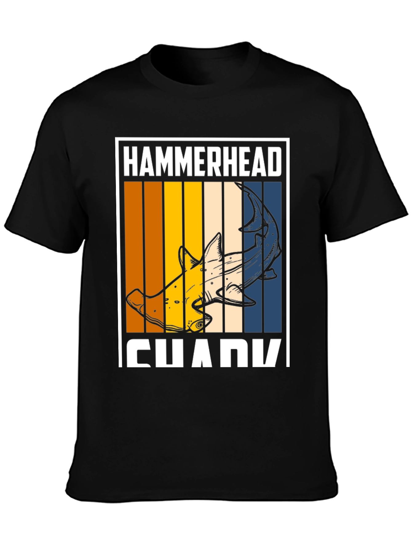 Hammerhead Shark Graphic T-Shirt - Retro Style Tee