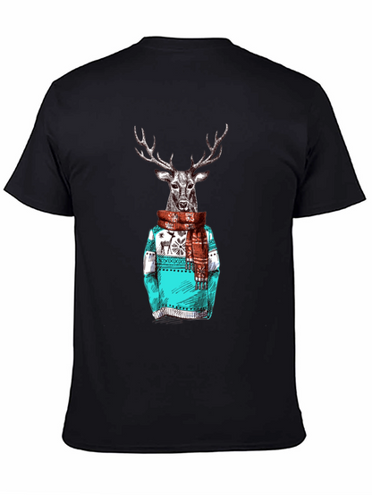 Deer in Sweater Graphic T-Shirt