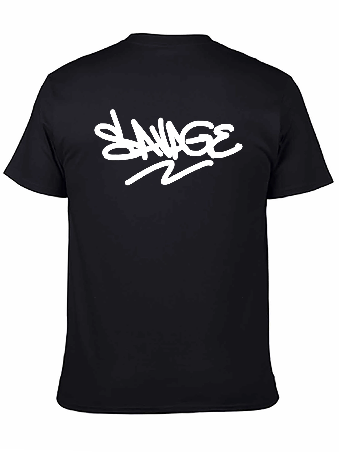 Savage Graphic Print Black T-Shirt