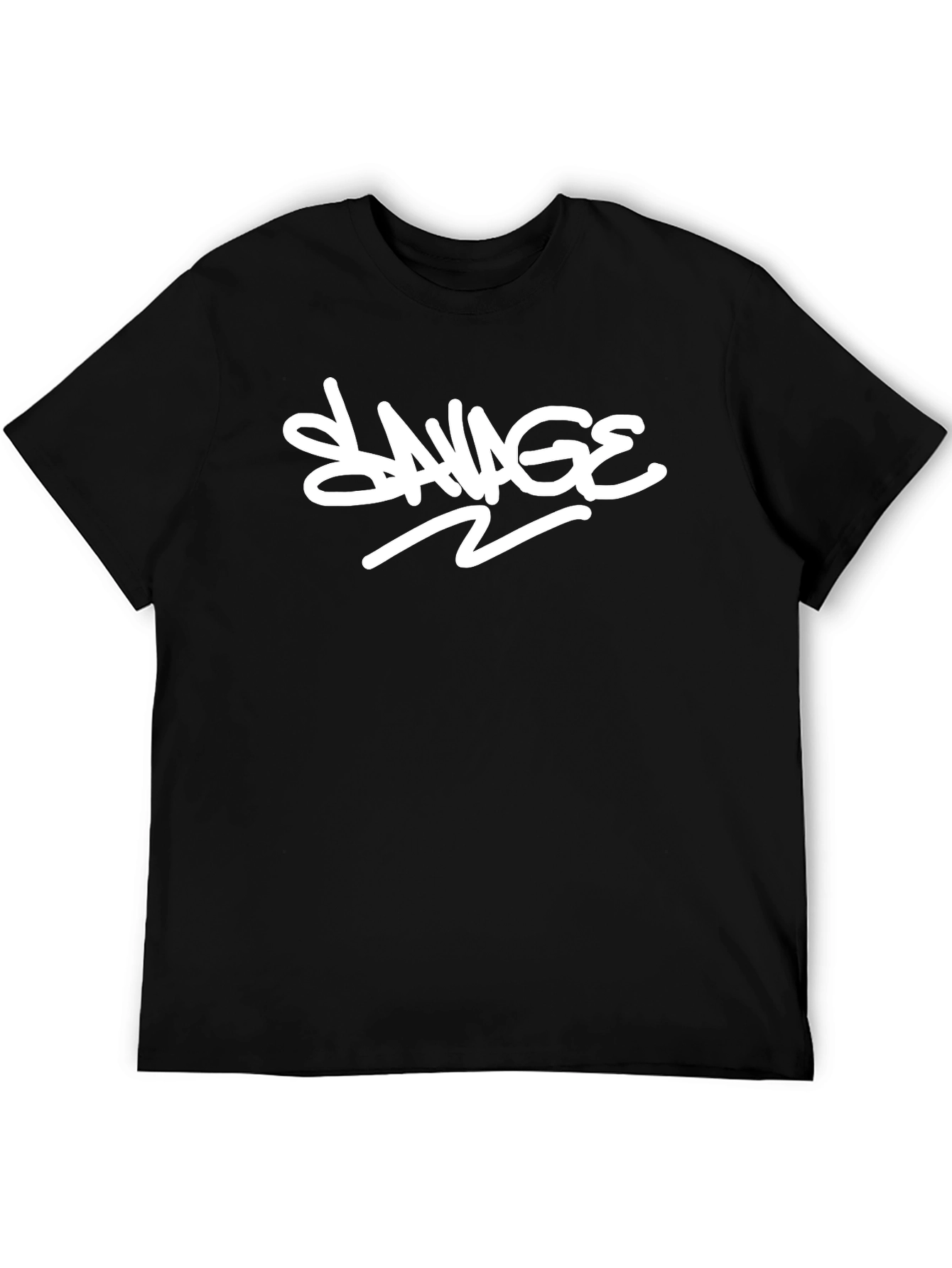 Savage Graphic Print Black T-Shirt