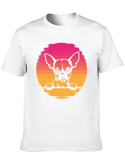 Chihuahua Sunset Graphic Tee - Unisex Black T-Shirt
