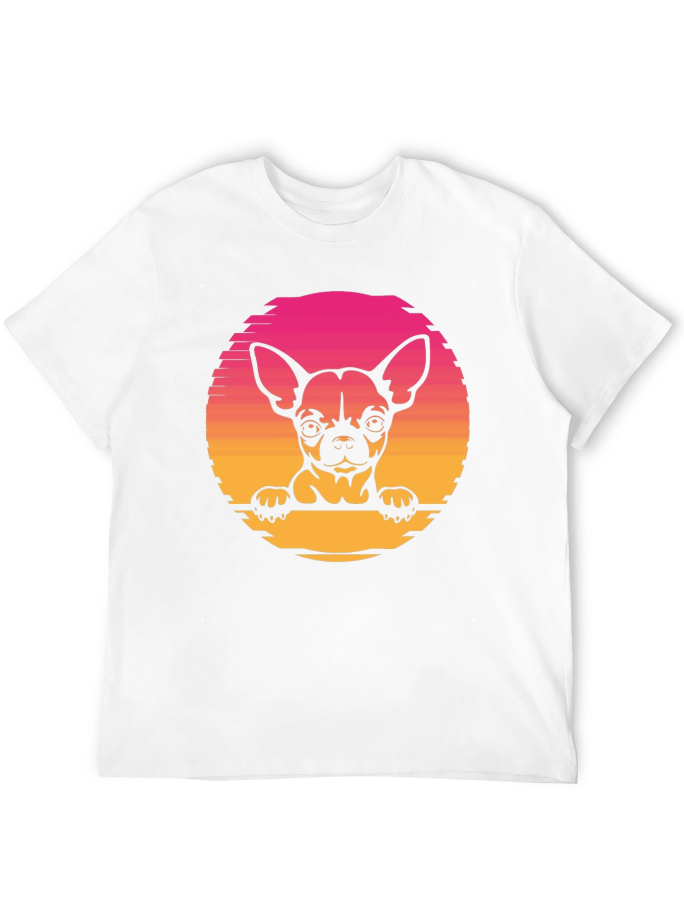 Chihuahua Sunset Graphic Tee - Unisex Black T-Shirt