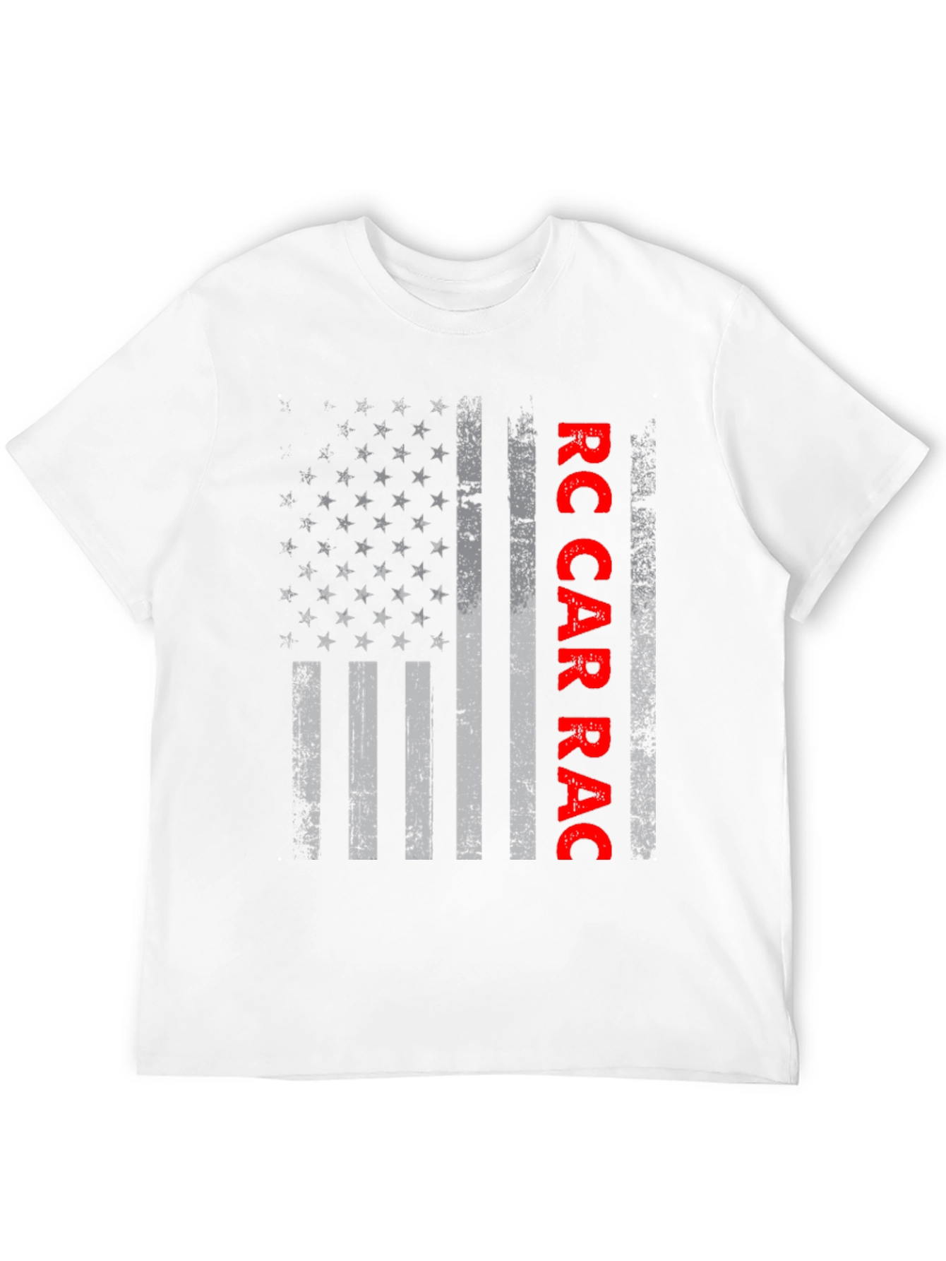 RC Car Race USA Flag Graphic Tee