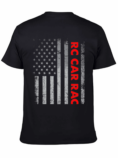 RC Car Race USA Flag Graphic Tee