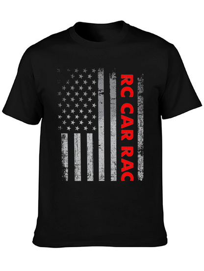 RC Car Race USA Flag Graphic Tee