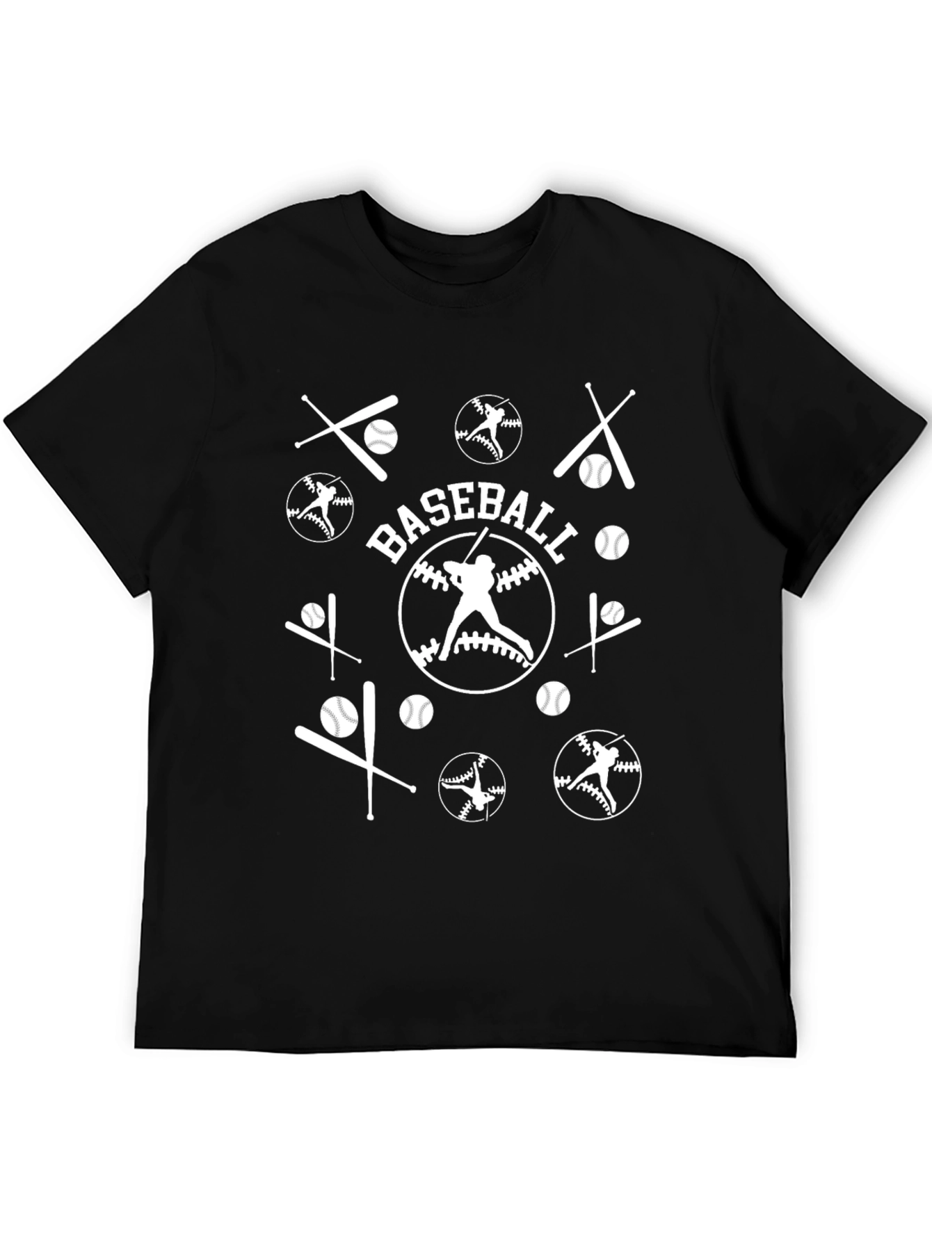 Baseball Graphic Tee Shirt Black