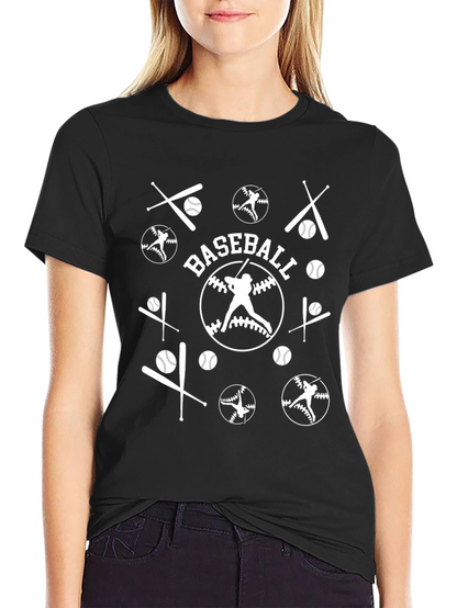 Baseball Graphic Tee Shirt Black