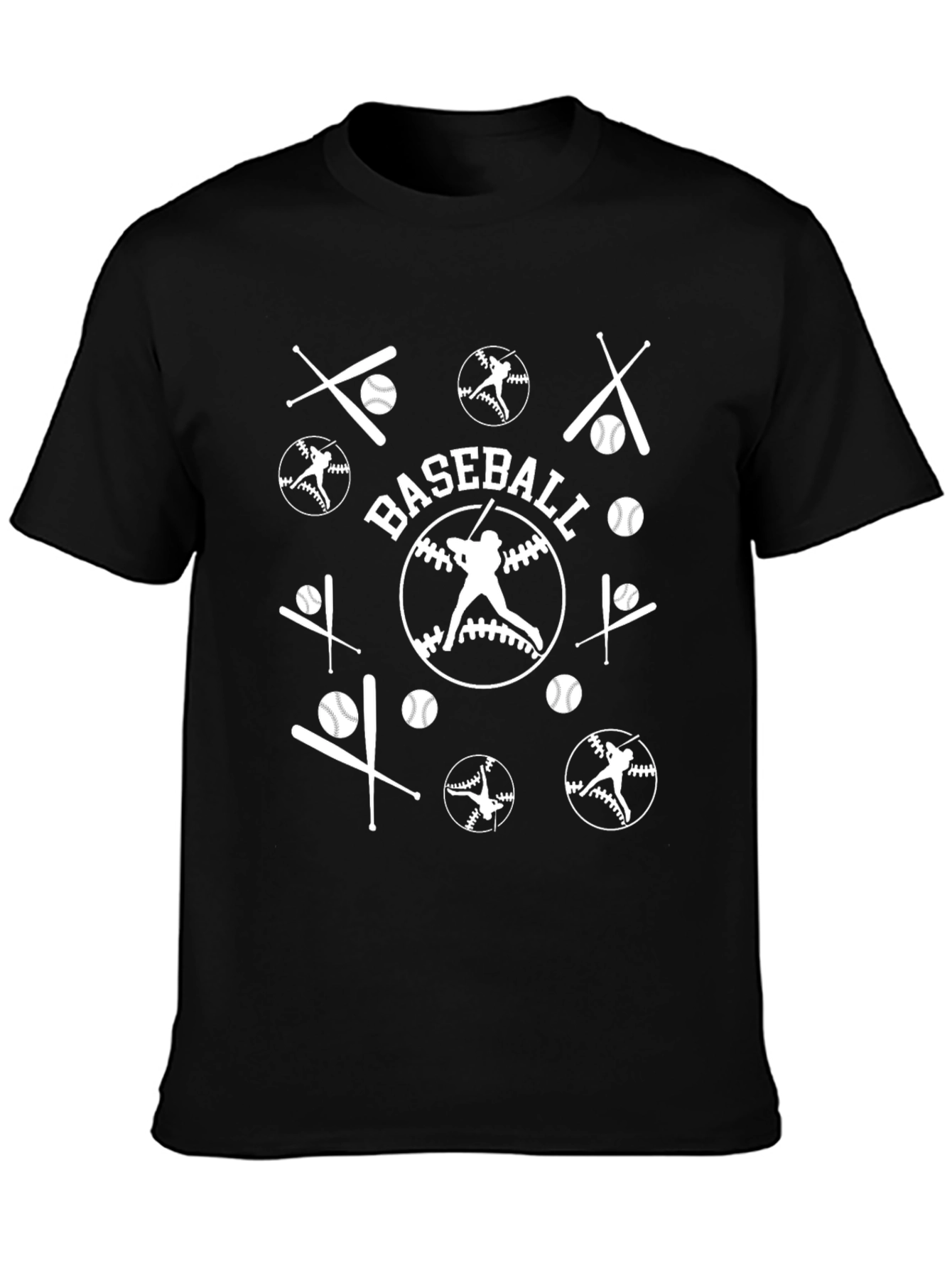 Baseball Graphic Tee Shirt Black