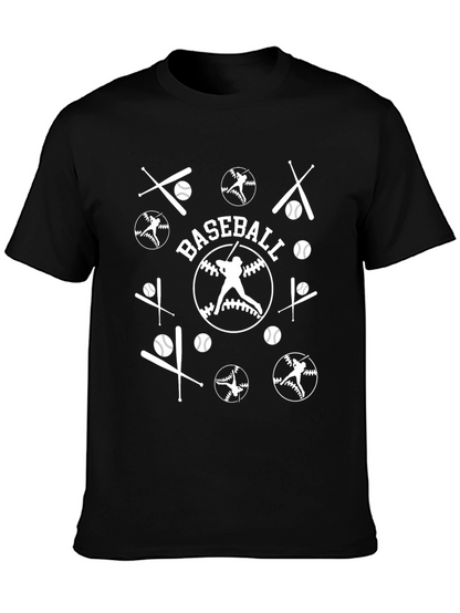 Baseball Graphic Tee Shirt Black