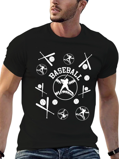 Baseball Graphic Tee Shirt Black