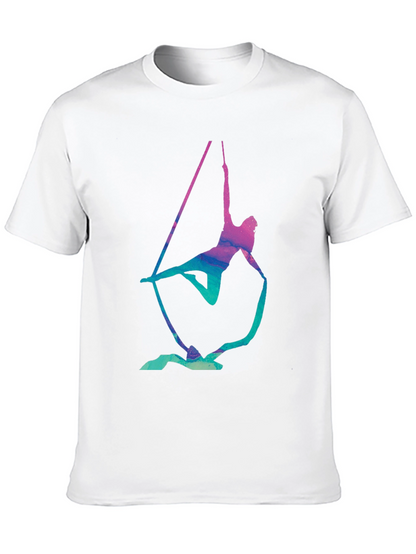 Aerialist Black T-Shirt - Acrobat Silk Design