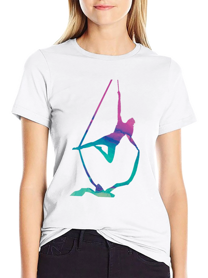 Aerialist Black T-Shirt - Acrobat Silk Design