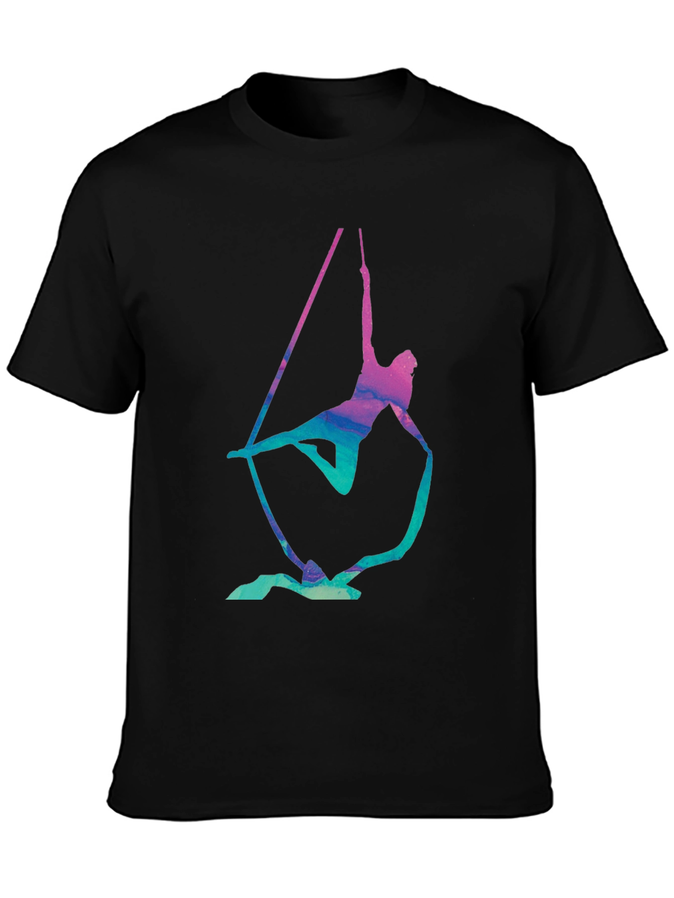 Aerialist Black T-Shirt - Acrobat Silk Design