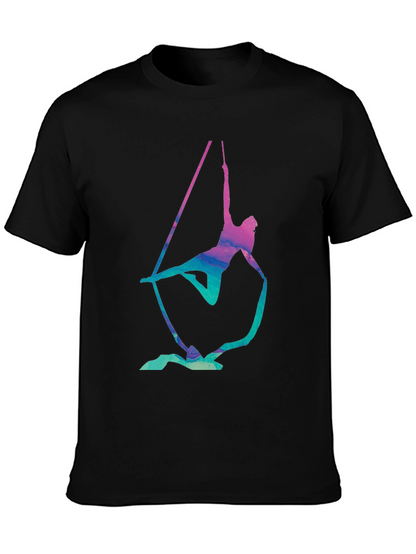 Aerialist Black T-Shirt - Acrobat Silk Design