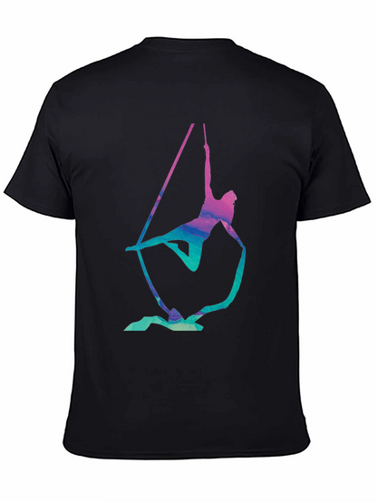 Aerialist Black T-Shirt - Acrobat Silk Design