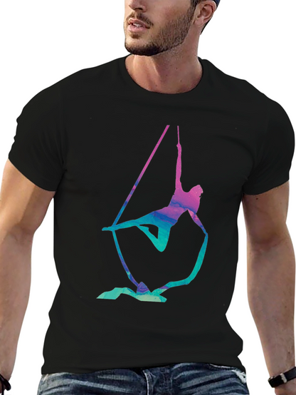 Aerialist Black T-Shirt - Acrobat Silk Design