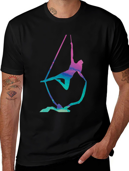 Aerialist Black T-Shirt - Acrobat Silk Design