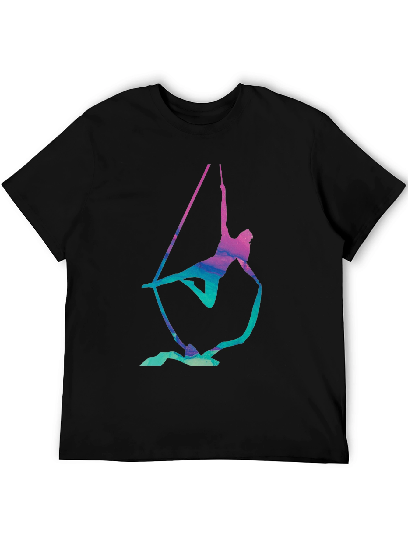 Aerialist Black T-Shirt - Acrobat Silk Design