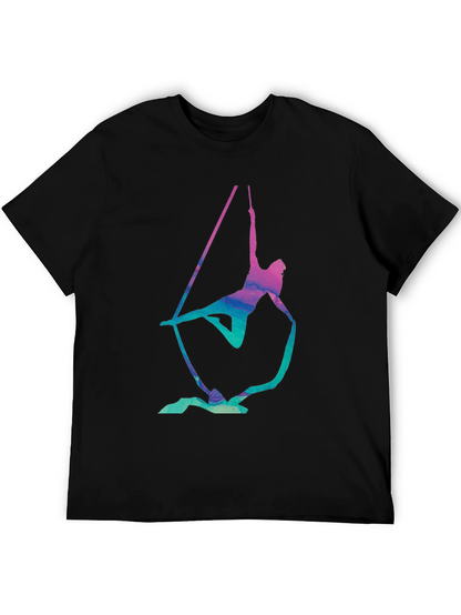 Aerialist Black T-Shirt - Acrobat Silk Design