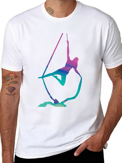 Aerialist Black T-Shirt - Acrobat Silk Design