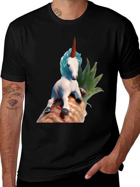 Unicorn on Pineapple Graphic Tee