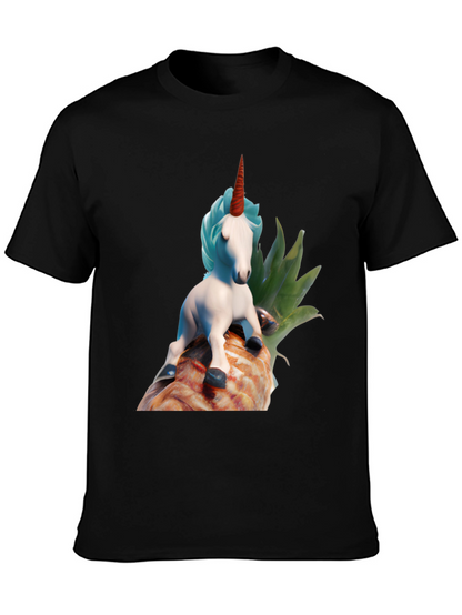 Unicorn on Pineapple Graphic Tee