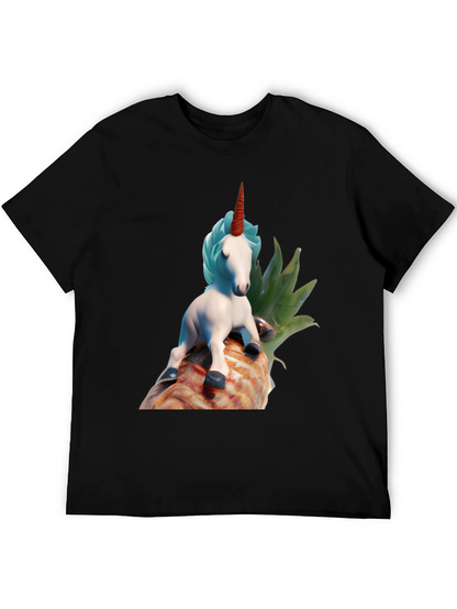 Unicorn on Pineapple Graphic Tee