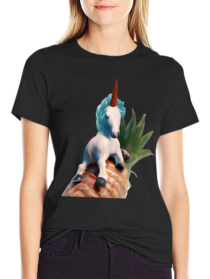 Unicorn on Pineapple Graphic Tee