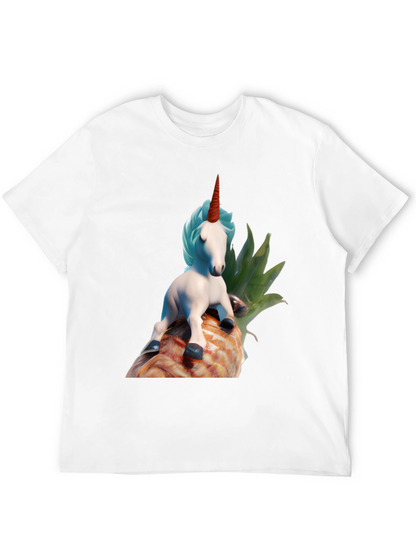 Unicorn on Pineapple Graphic Tee