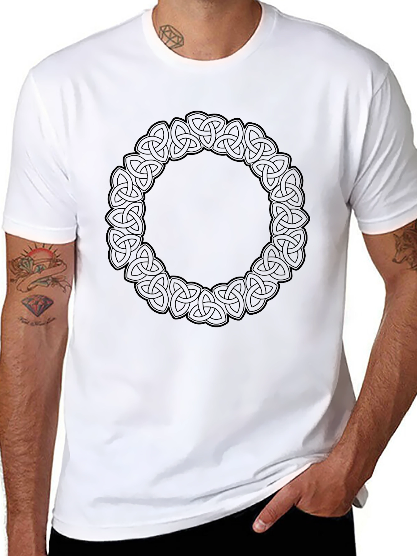 Celtic Knot Circle Graphic T-Shirt