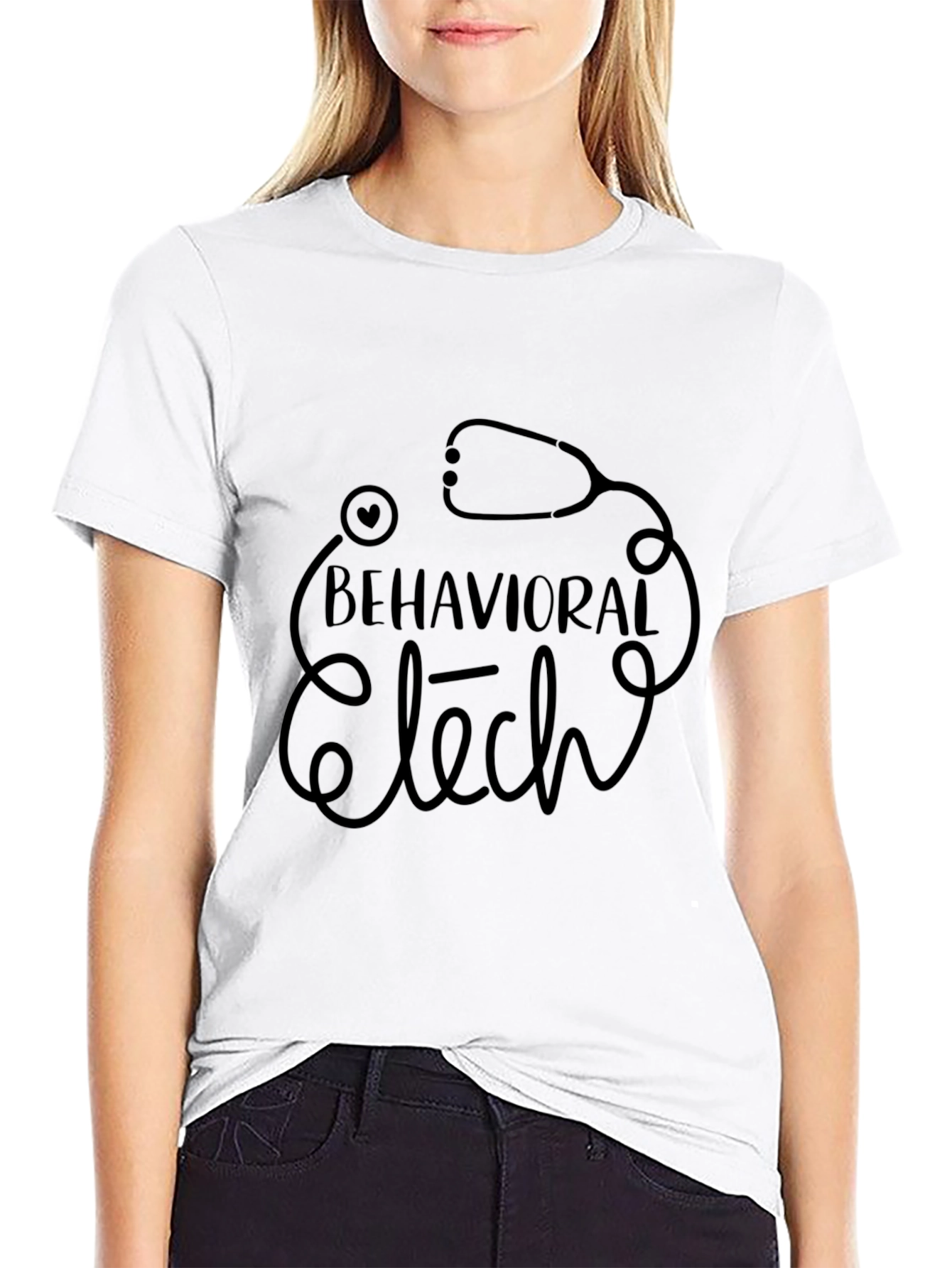 Behavioral Tech Stethoscope Graphic T-Shirt